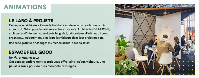 Affiche présentant les animations